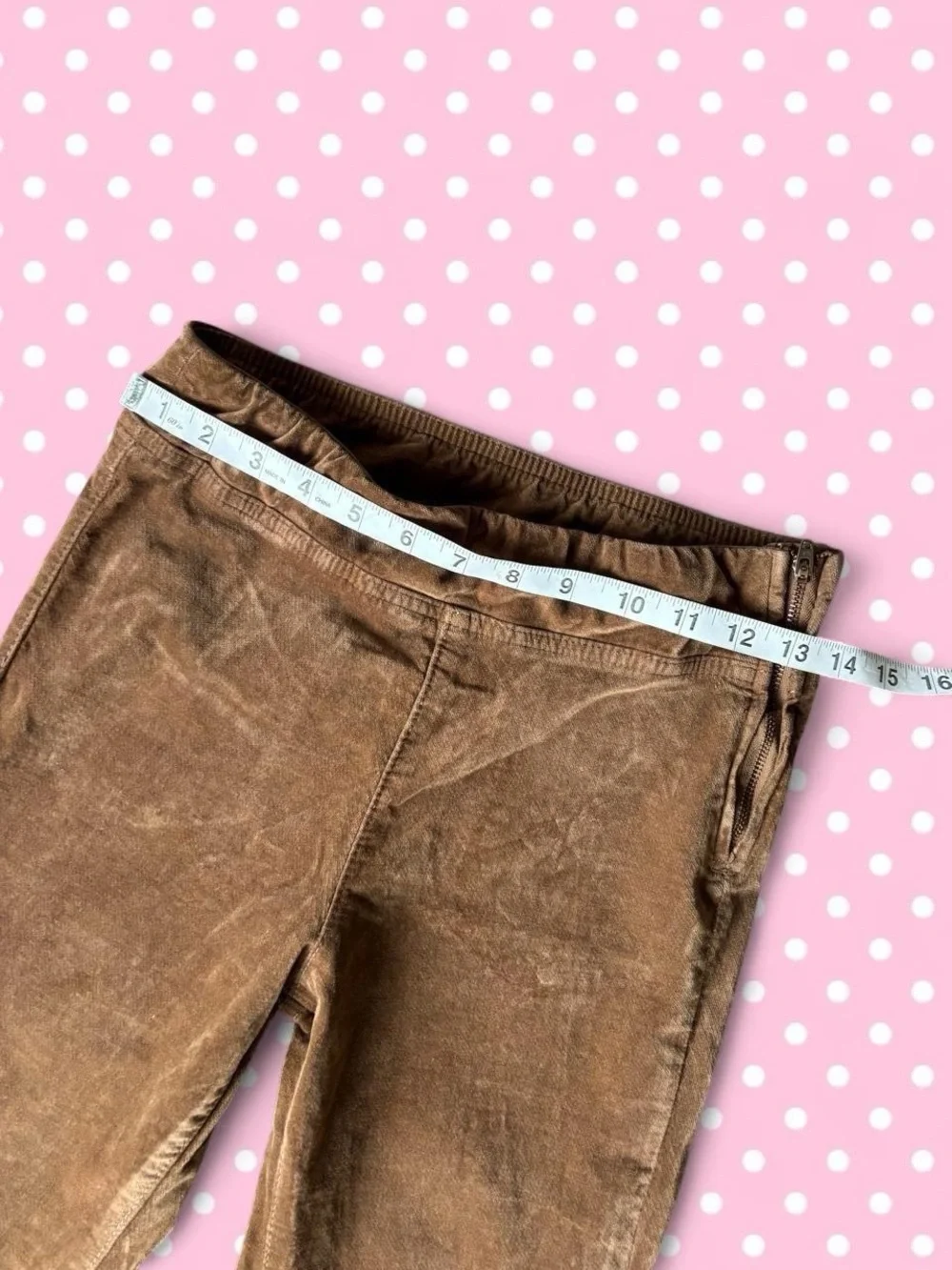 Free People Light Brown Corduroy Pull-On Pants